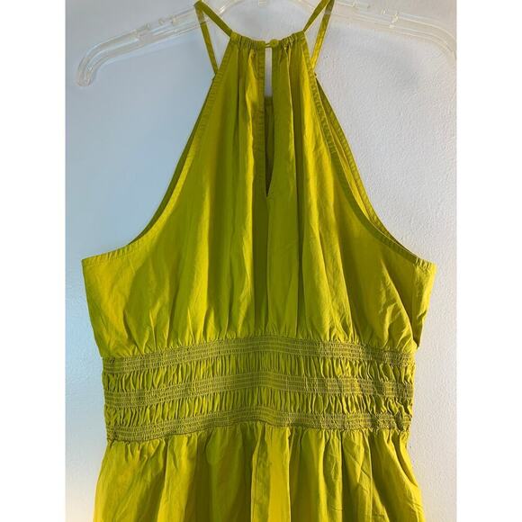 A NEW DAY Women’s Lime Cinched Waist Halter Midi Dress / Size: Medium - Picture 7 of 10